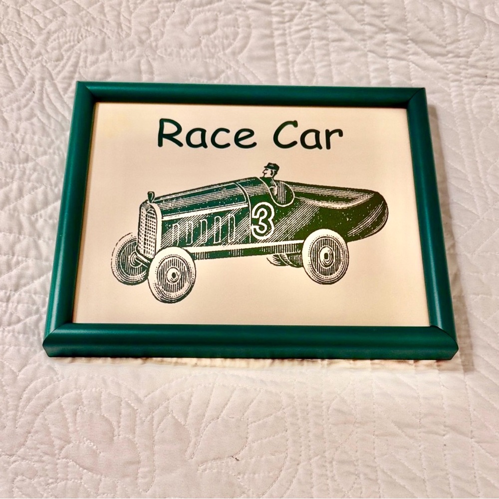Race Car Wall Art 2000s Decor